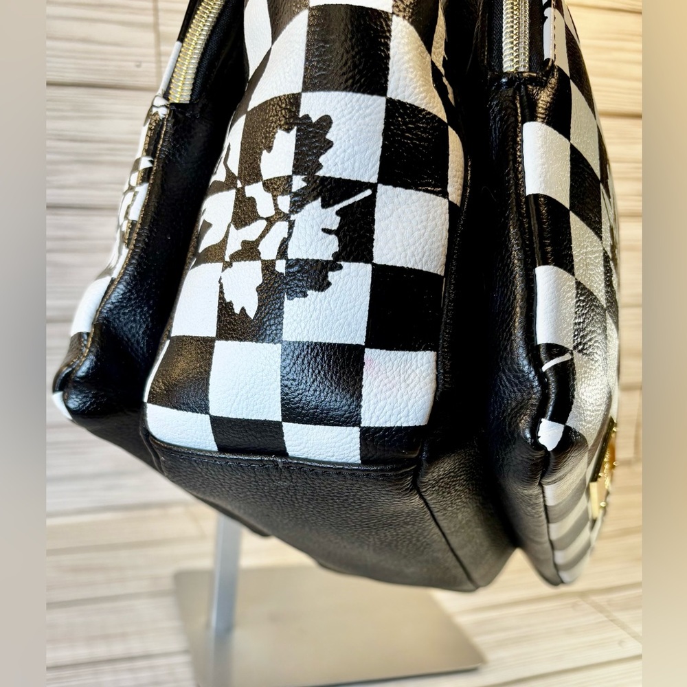 Betsey Johnson Black and White Checkered Satchel - Picture 6 of 15